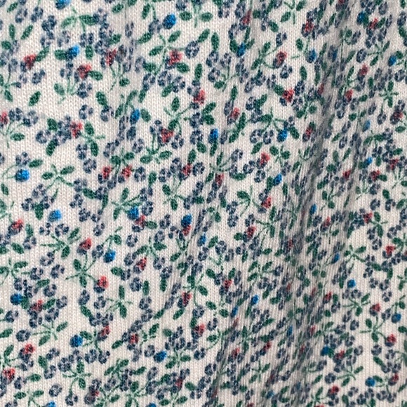 LOFT Floral Crew Neck Wool Blend Sweater M - Picture 8 of 8